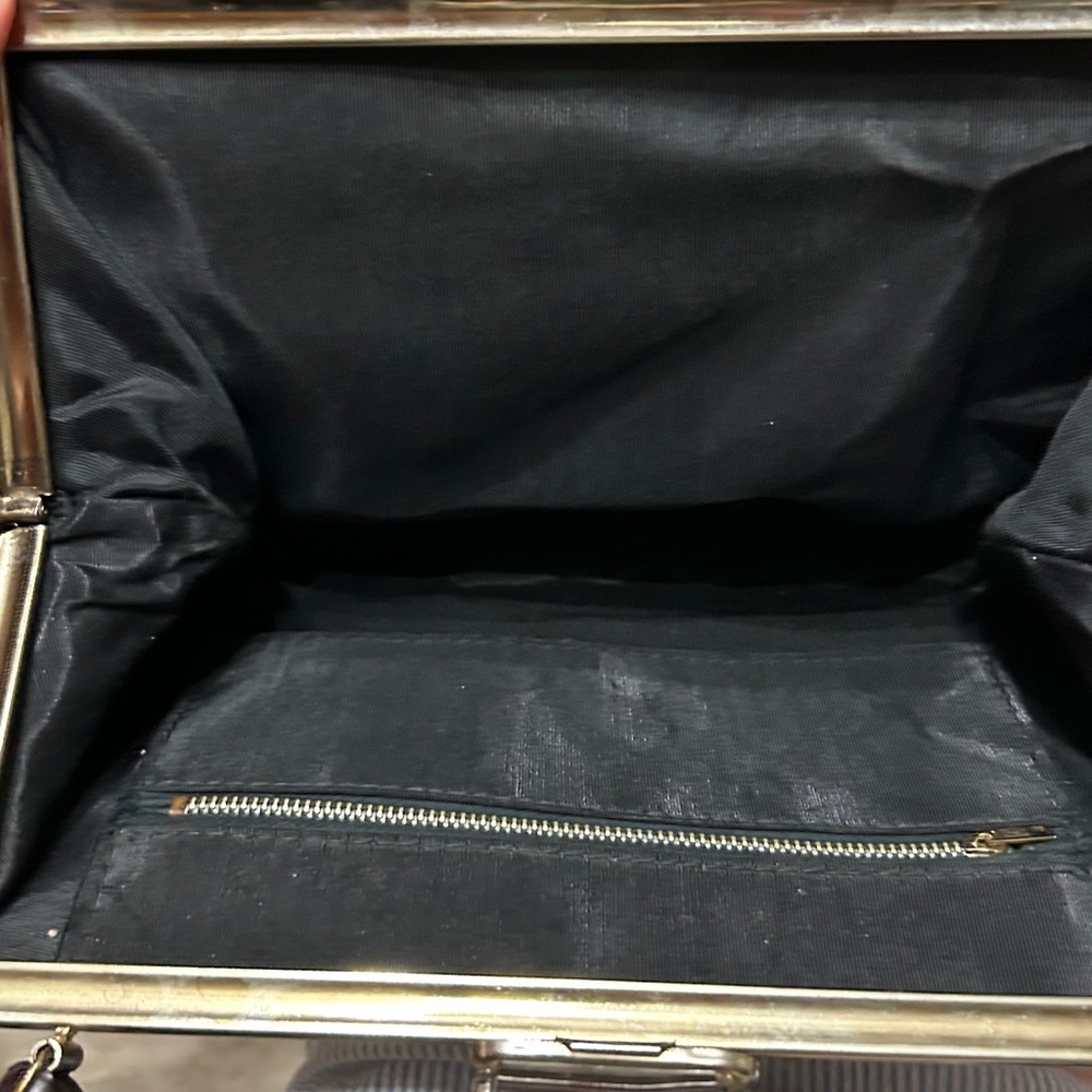 Brown And Cream Patchwork Handbag - image 7